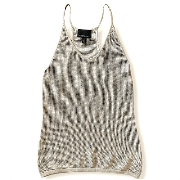 Cynthia Rowley Tops - Cynthia Rowley Metallic Knit Tank Size XS